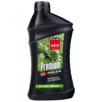 Моторное масло AEG Garden Premium Oil HD SAE 30 AP SJ/CF для четырехтактных бензиновых и дизельных двигателей
