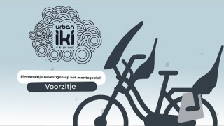 Urban Iki Front seat: fietsstoeltje op het montageblok bevestigen