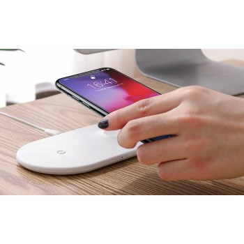Беспроводное зарядное устройство Baseus Wireless Charger Smart 2 in 1 BSWC-P19