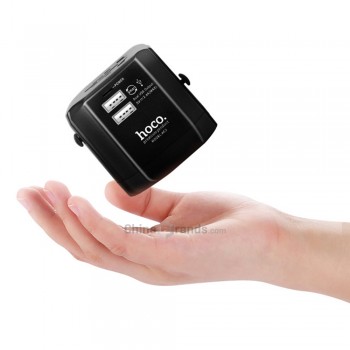 Сетевой адаптер Hoco AC3 Worldwide 2.4A Dual USB Travel Charger Adapter
