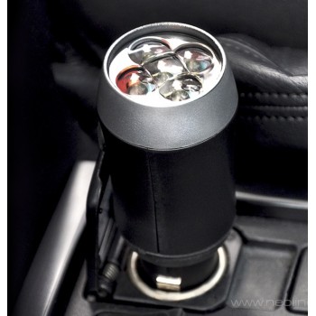 Фонарь с аккумулятором и ЗУ от прикуривателя Neoline Lumen Black