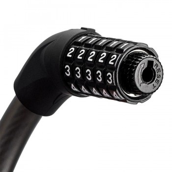 Трос велосипедный с кодовым замком Rockbros RKS870-BK