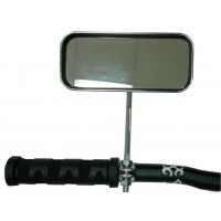 Зеркало велосипедное прямоугольное с катафотами WeiJia CL-102